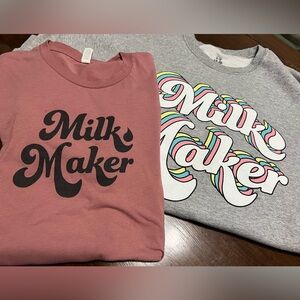 ✨The Little Milk Bar✨Milk Maker Sweatshirt and T-Shirt